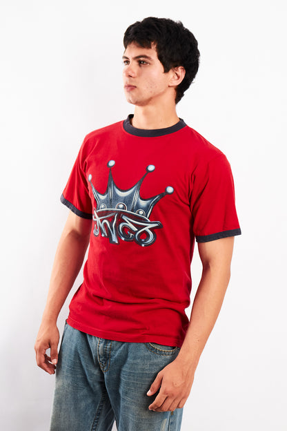 Y2K Vintage JNCO Crown Logo Graphic T-shirt (M)