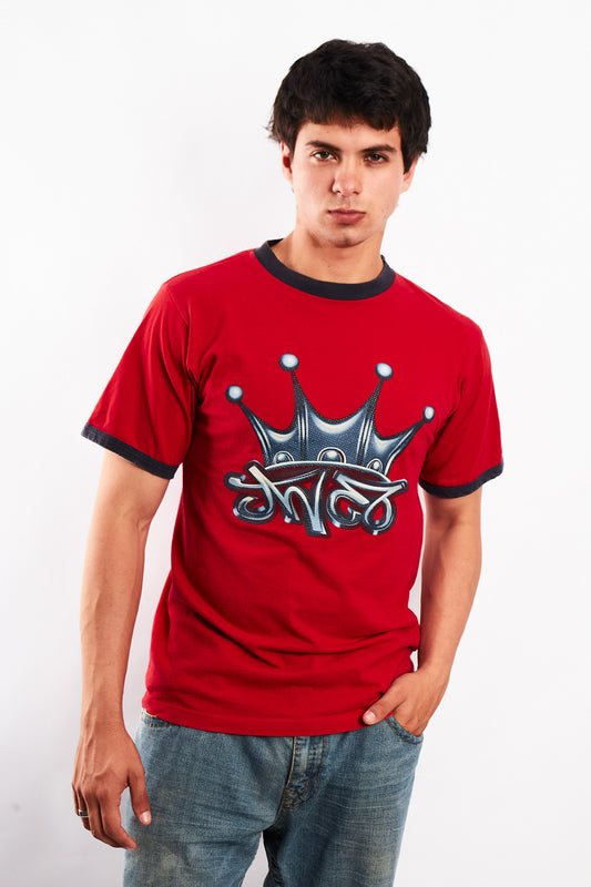 Y2K Vintage JNCO Crown Logo Graphic T-shirt (M)