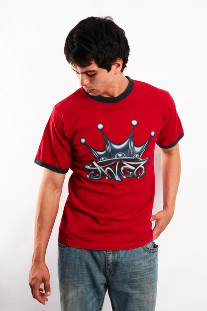 Y2K Vintage JNCO Crown Logo Graphic T-shirt (M)