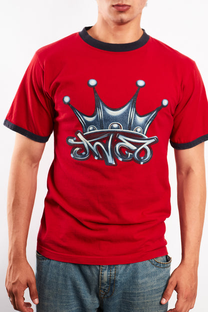 Y2K Vintage JNCO Crown Logo Graphic T-shirt (M)
