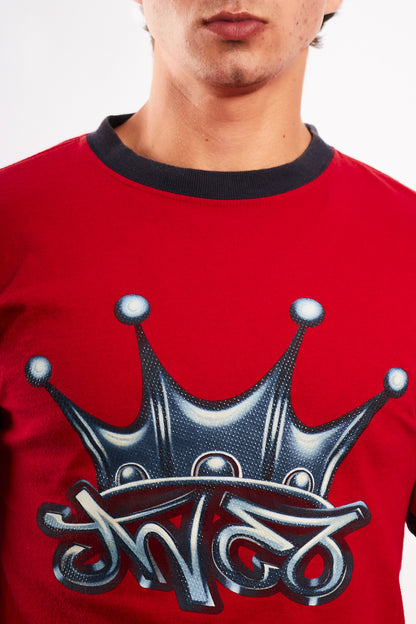 Y2K Vintage JNCO Crown Logo Graphic T-shirt (M)