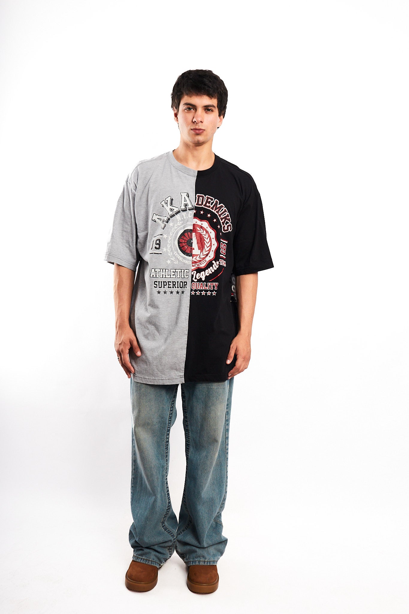 Y2K Vintage Akademics Graphic Tee (XL)