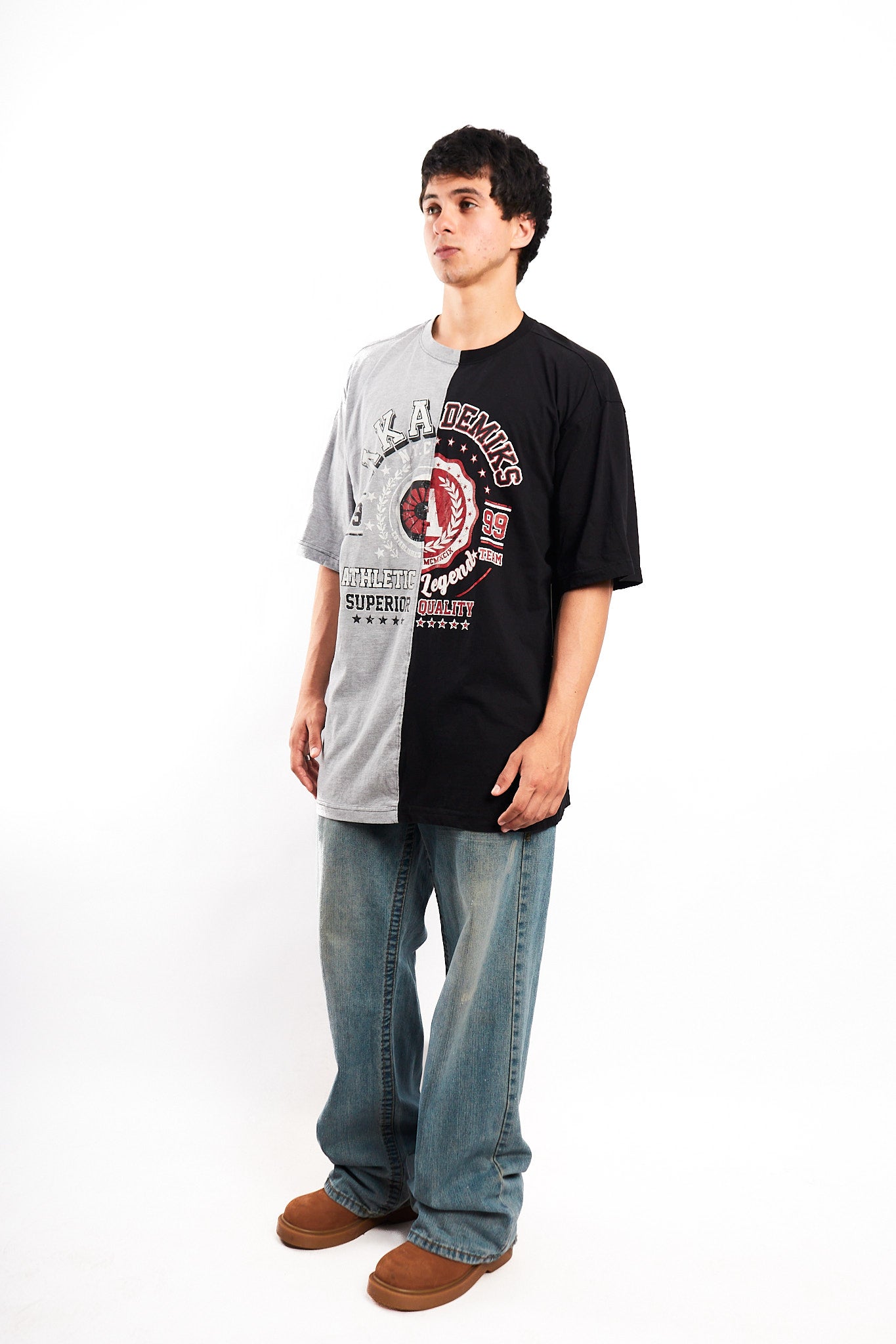 Y2K Vintage Akademics Graphic Tee (XL)