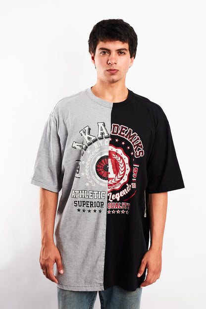 Y2K Vintage Akademics Graphic Tee (XL)