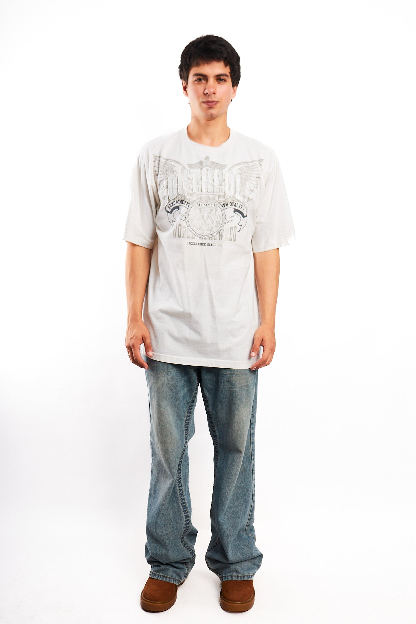 2000 Vintage Southpole Embroidered Wings Tee (L/XL)
