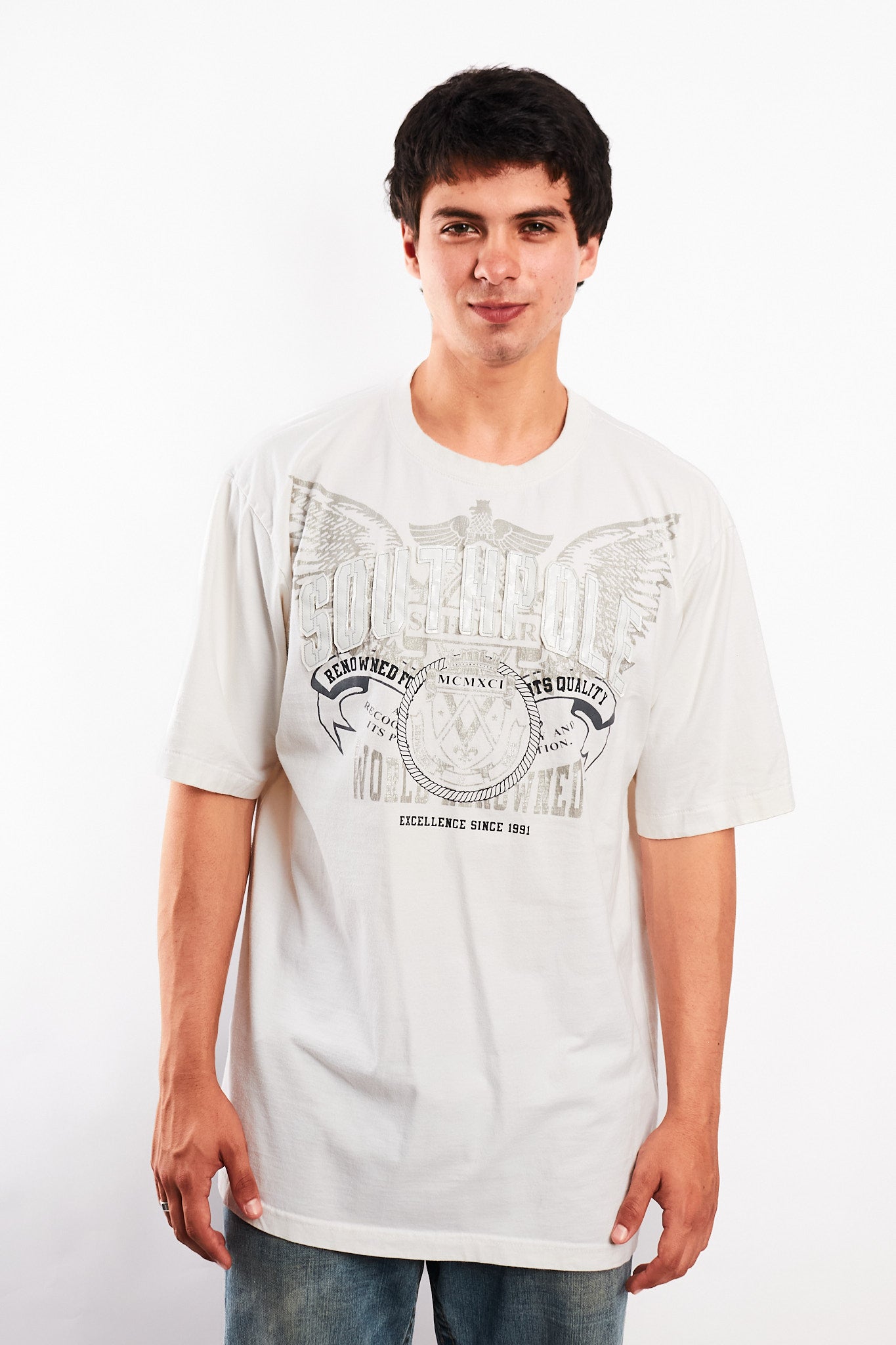 2000 Vintage Southpole Embroidered Wings Tee (L/XL)