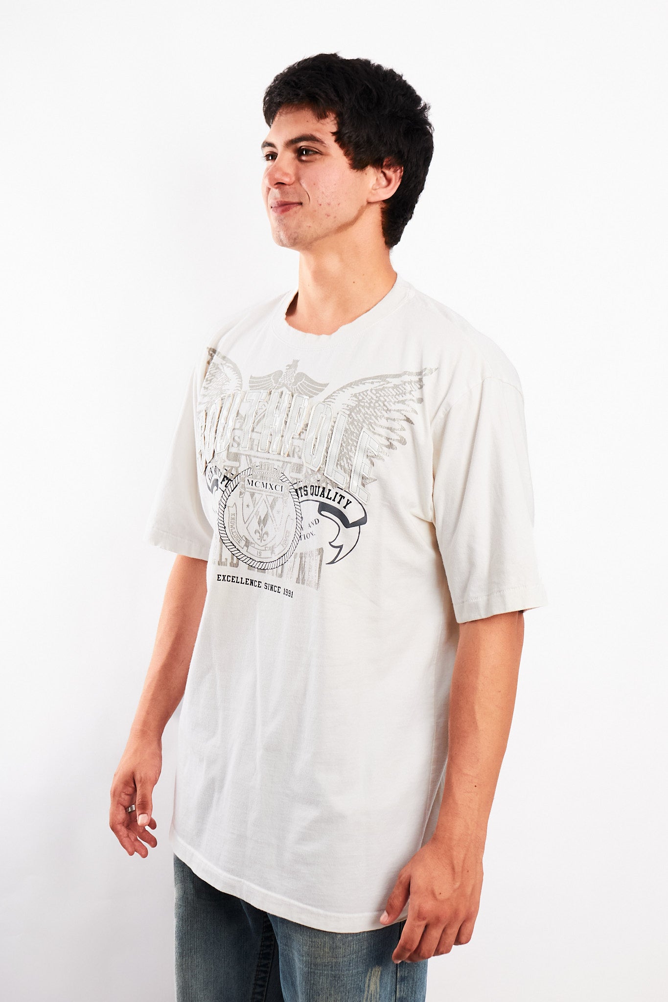 2000 Vintage Southpole Embroidered Wings Tee (L/XL)