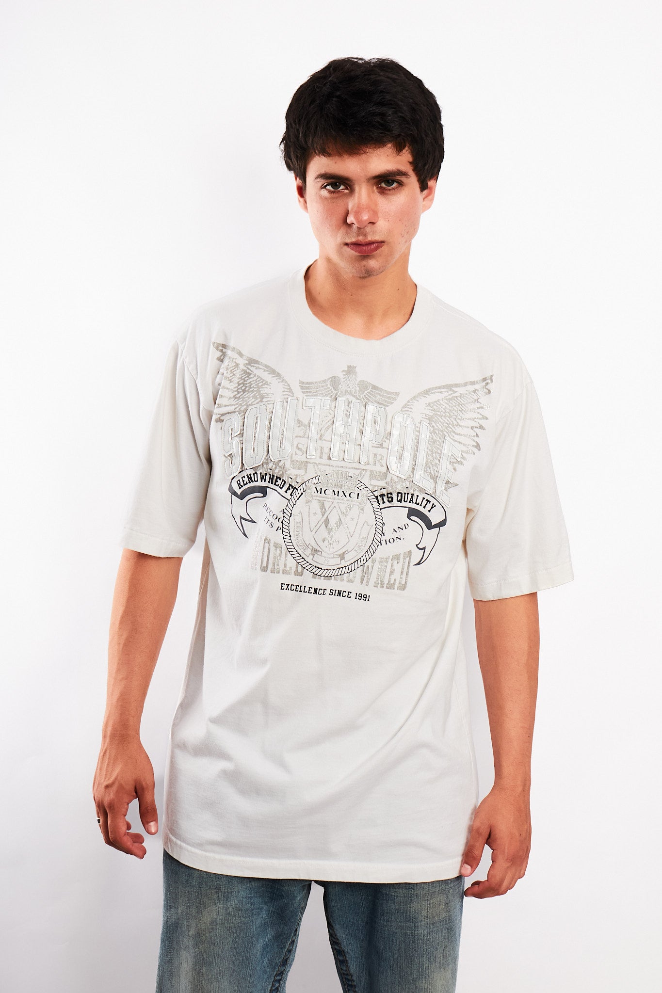 2000 Vintage Southpole Embroidered Wings Tee (L/XL)