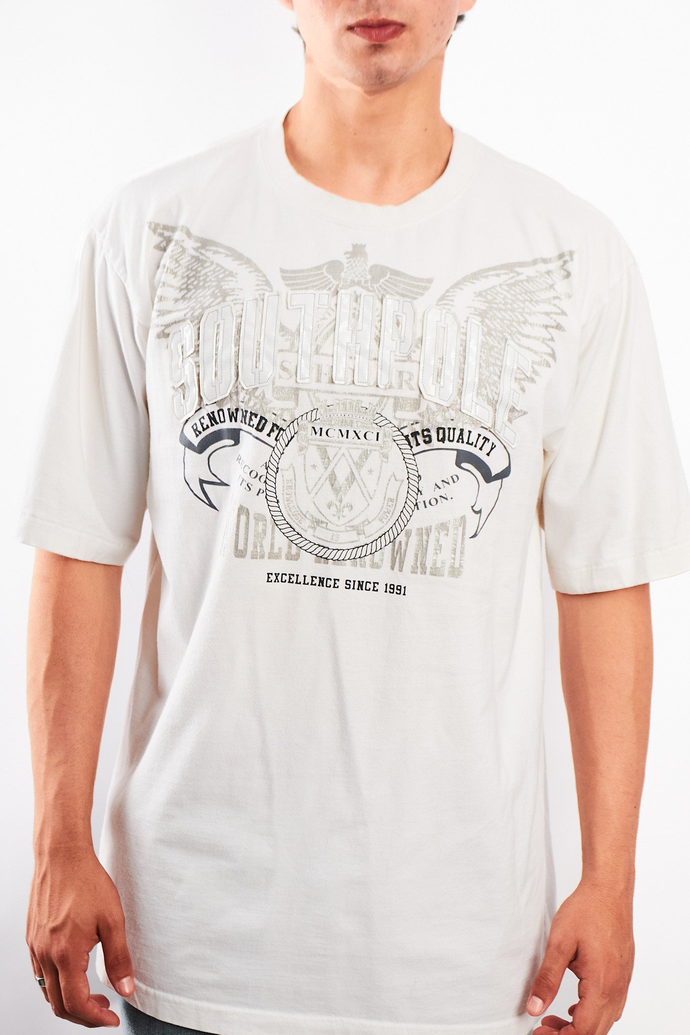 2000 Vintage Southpole Embroidered Wings Tee (L/XL)