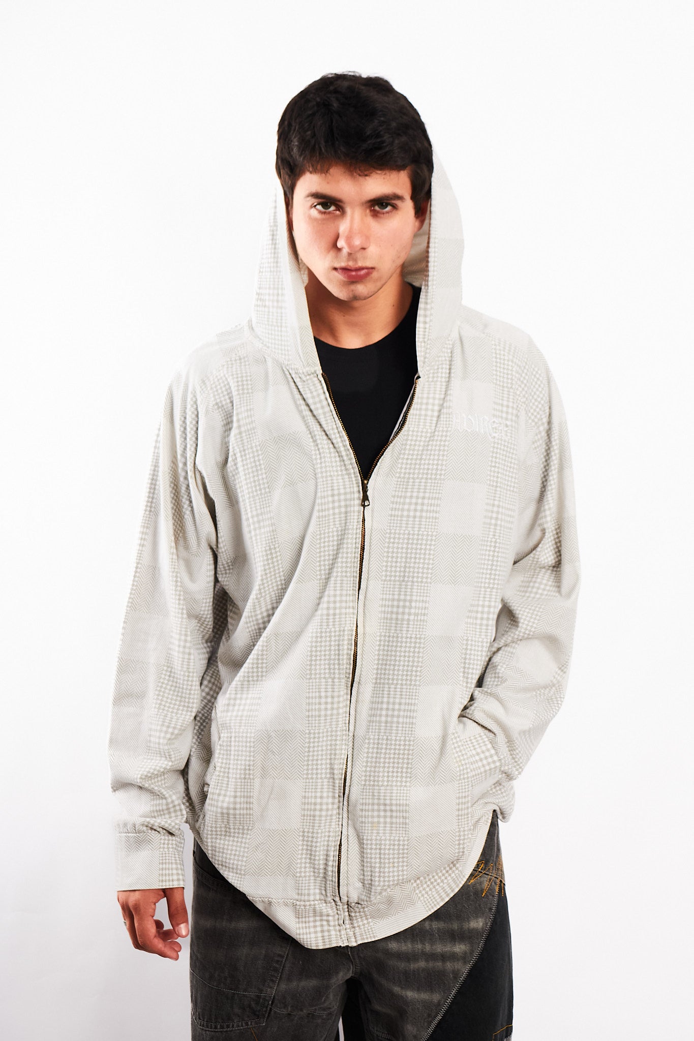 Vintage Y2K Avirex Plaid Full Zip Jacket (L/XL)