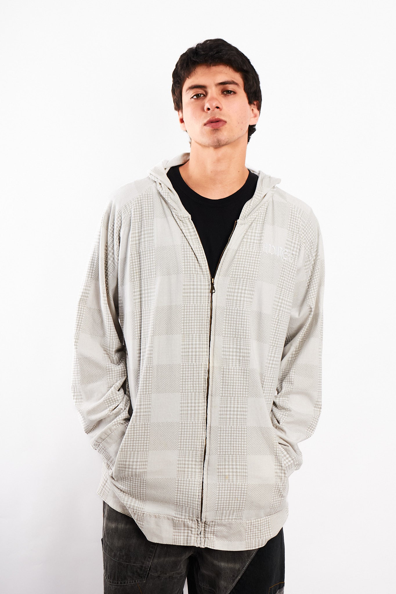 Vintage Y2K Avirex Plaid Full Zip Jacket (L/XL)
