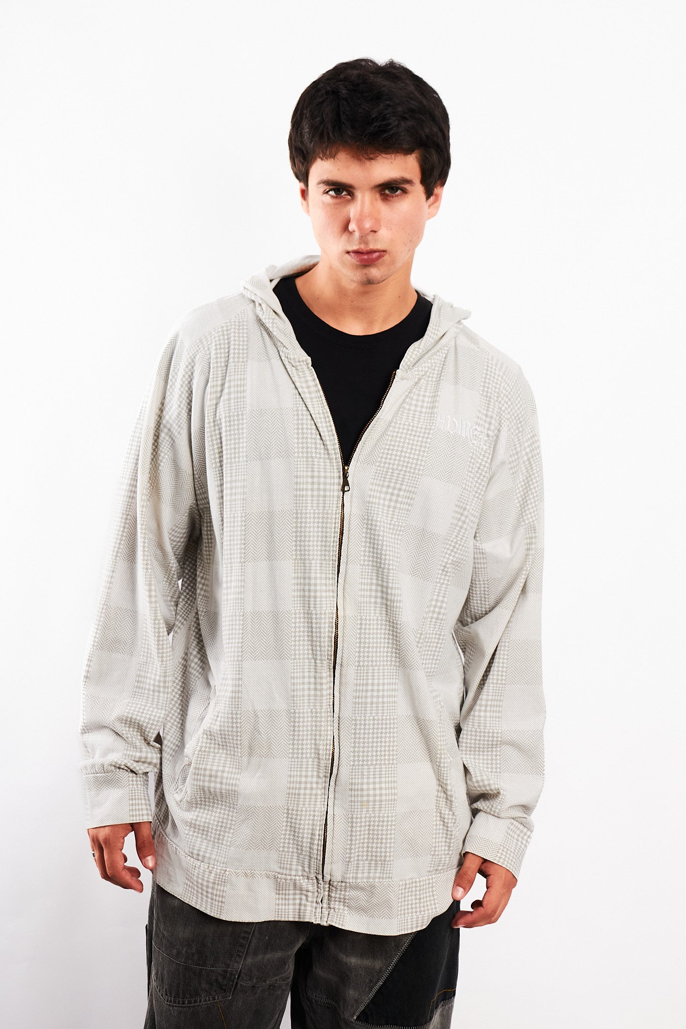 Vintage Y2K Avirex Plaid Full Zip Jacket (L/XL)