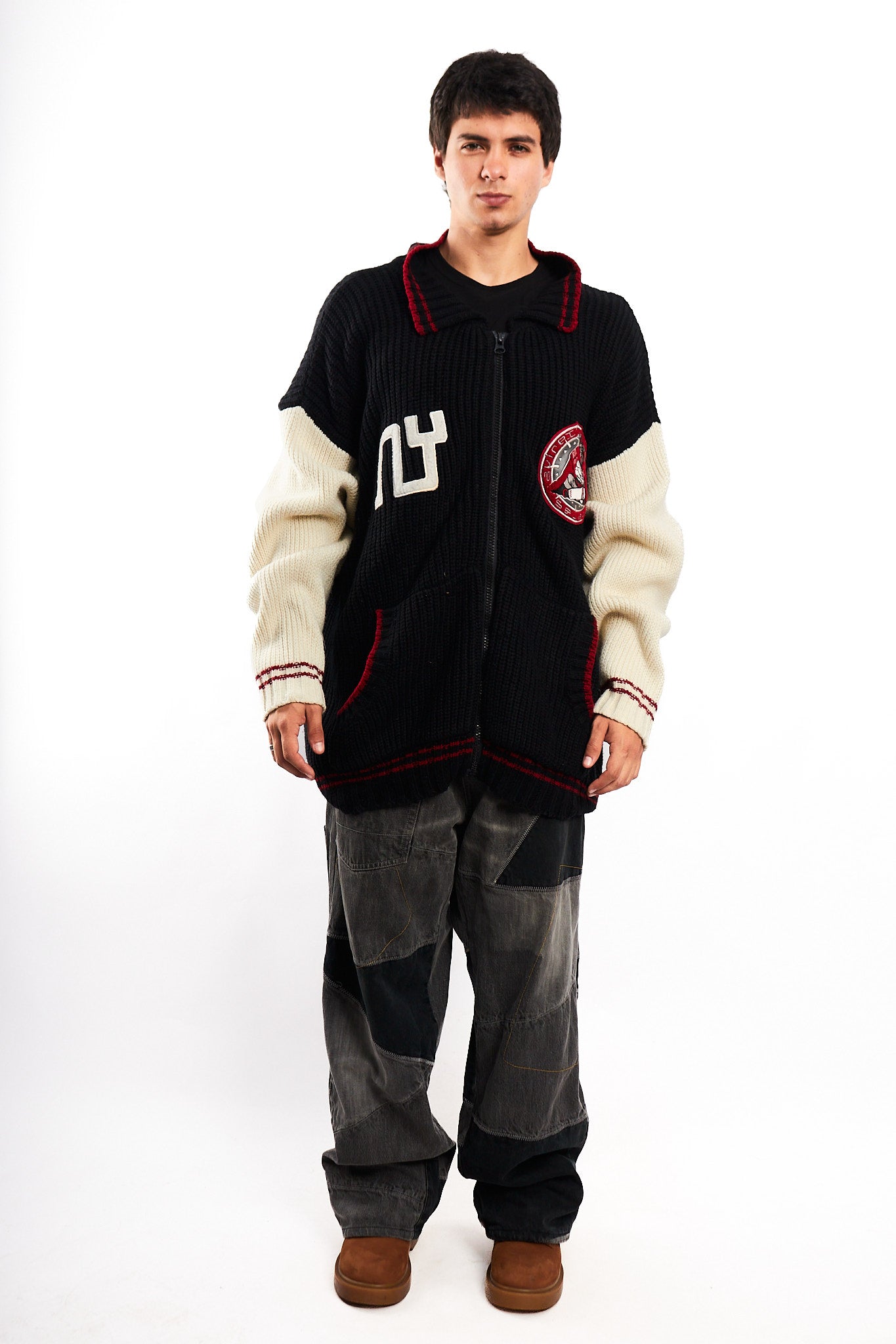 1990 Vintage Avirex Hockey Squad Wool Jacket (XXL)