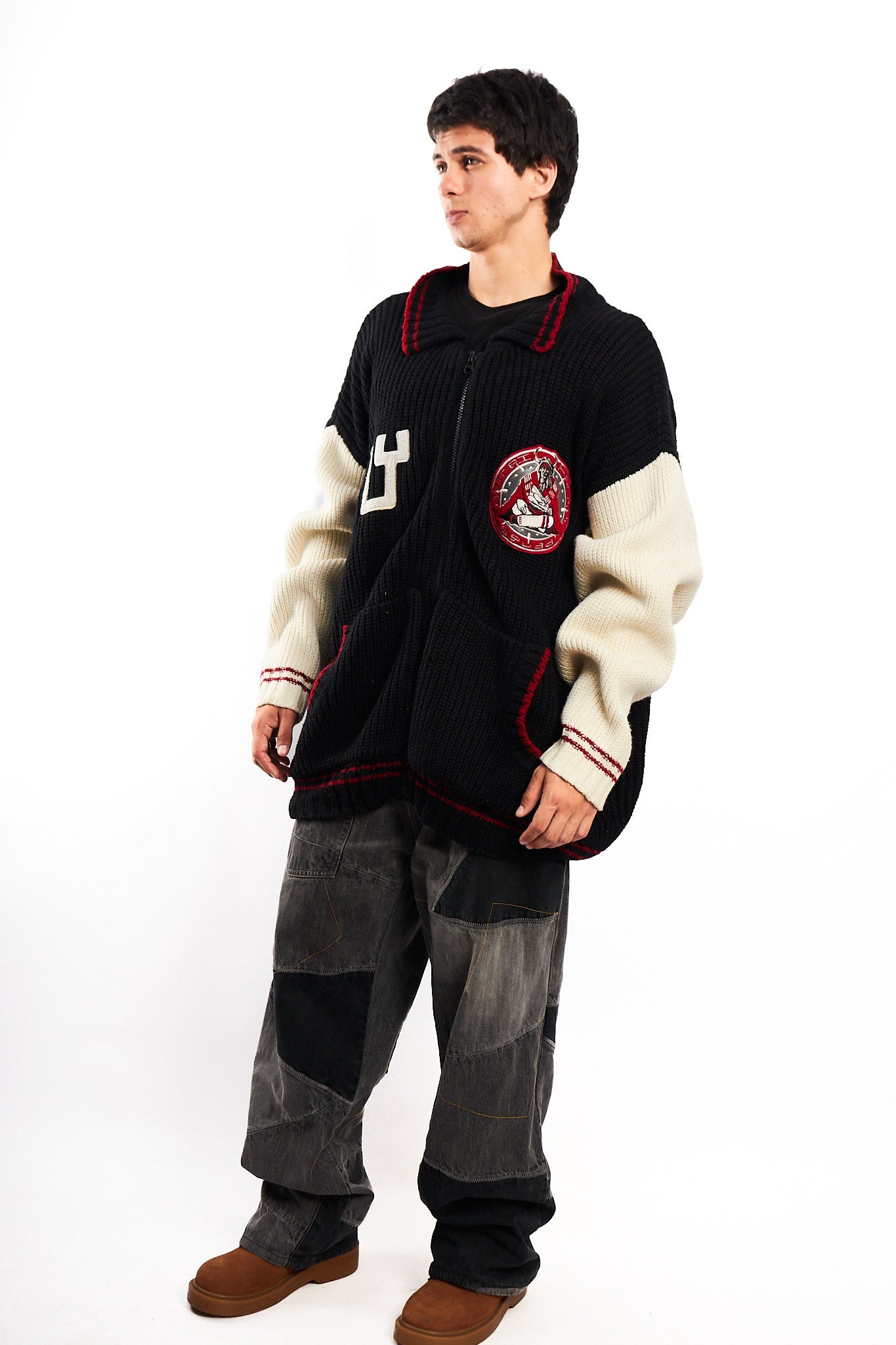 1990 Vintage Avirex Hockey Squad Wool Jacket (XXL)