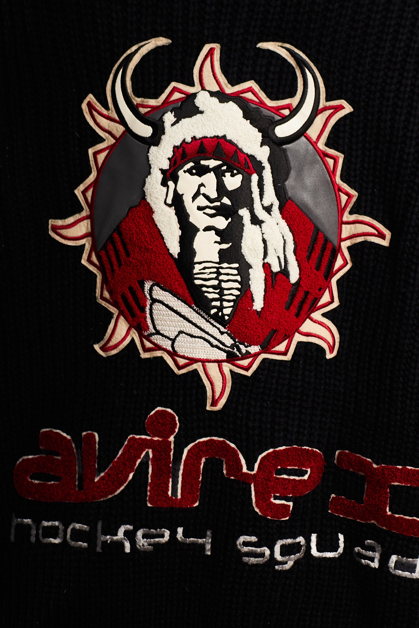 1990 Vintage Avirex Hockey Squad Wool Jacket (XXL)