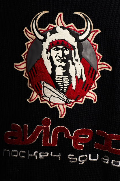 1990 Vintage Avirex Hockey Squad Wool Jacket (XXL)