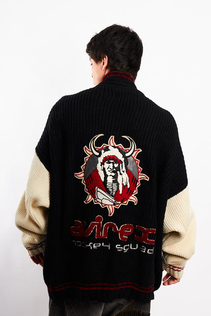 1990 Vintage Avirex Hockey Squad Wool Jacket (XXL)