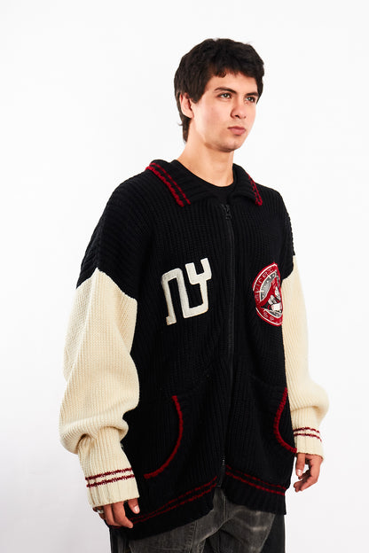 1990 Vintage Avirex Hockey Squad Wool Jacket (XXL)