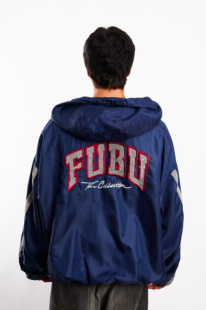 1990 Vintage Fubu Hip-Hop Track Jacket (L/XL)