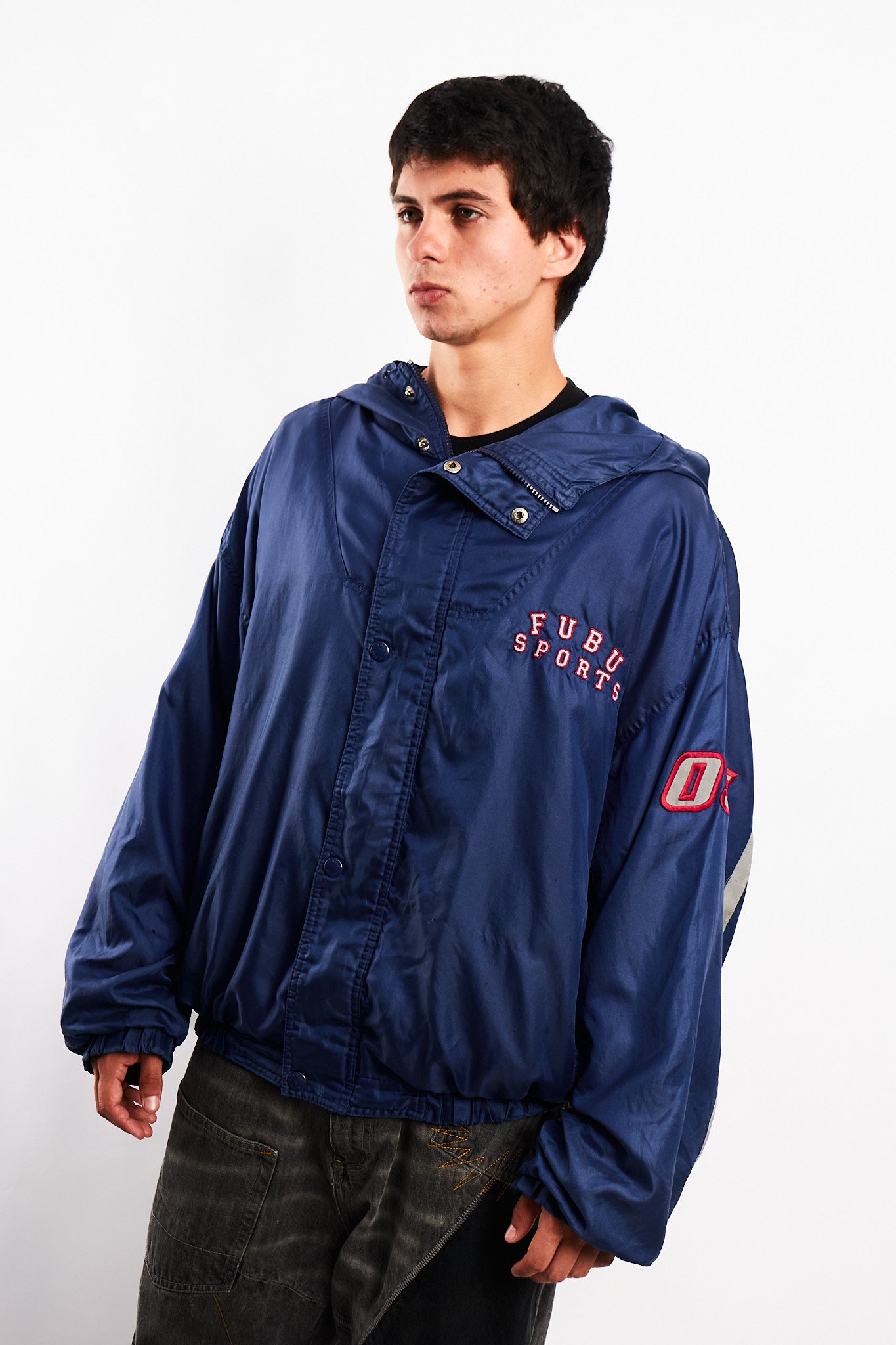 1990 Vintage Fubu Hip-Hop Track Jacket (L/XL)