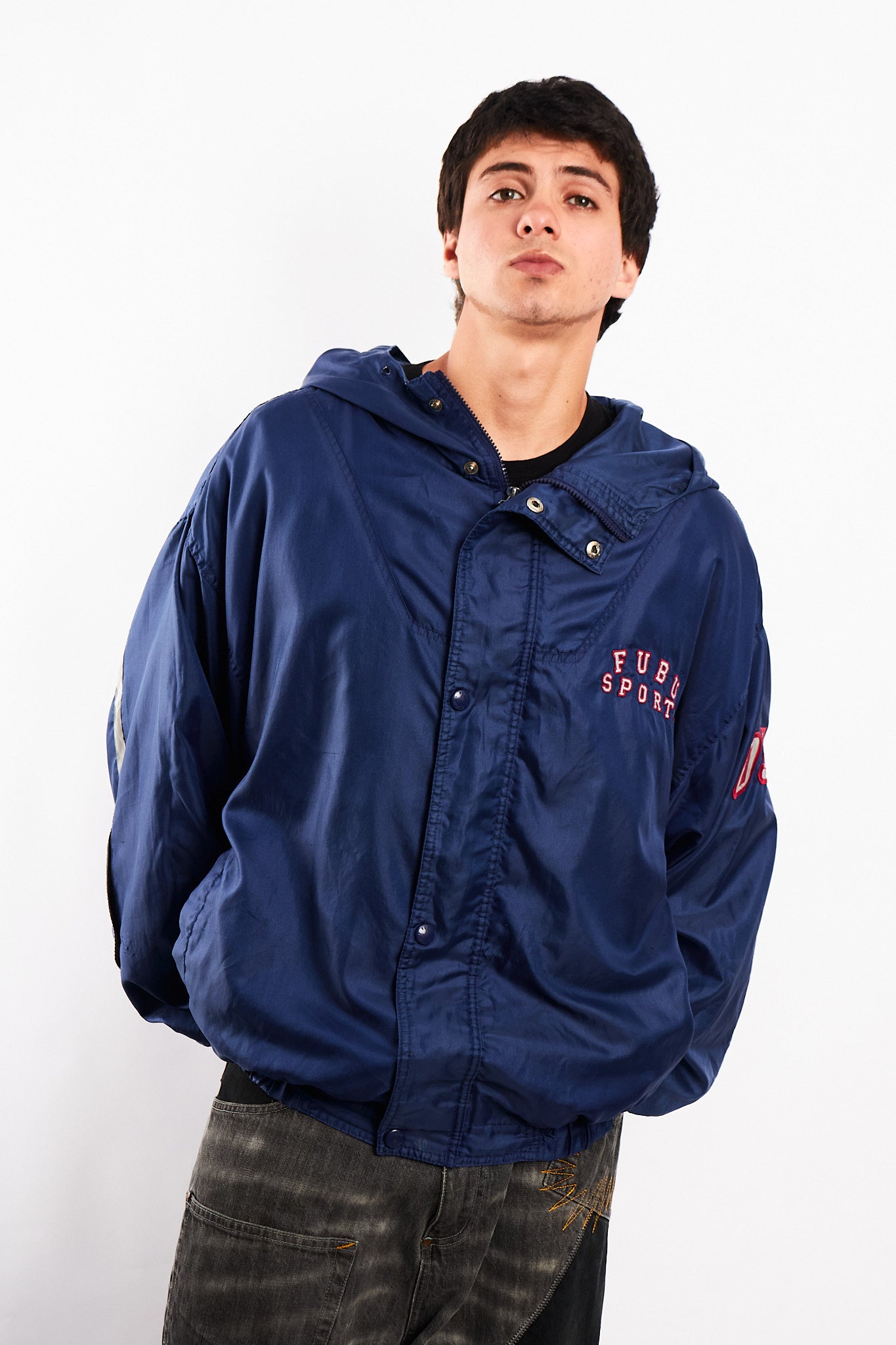 1990 Vintage Fubu Hip-Hop Track Jacket (L/XL)
