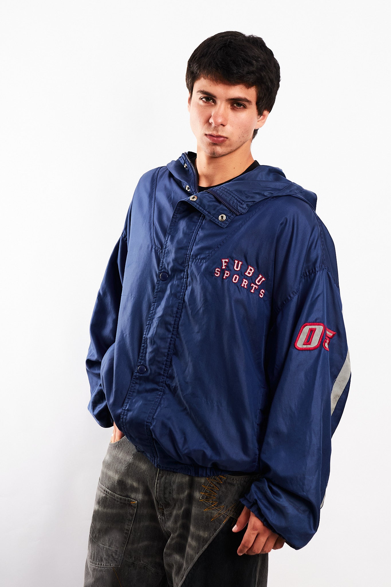 1990 Vintage Fubu Hip-Hop Track Jacket (L/XL)