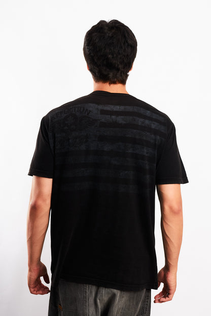 Y2K Vintage Affliction Skull Wings T-shirt (L/XL)