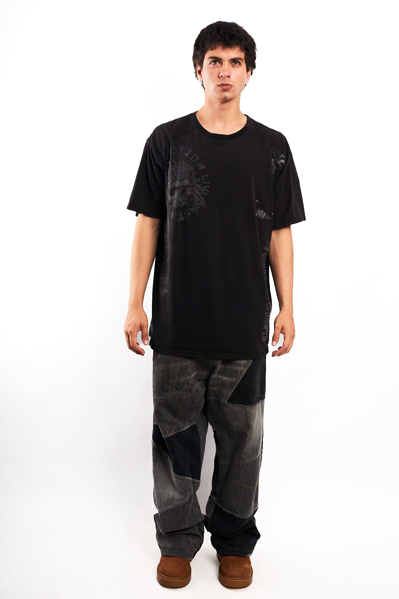 Y2K Vintage Affliction Skull Tee (L/XL)