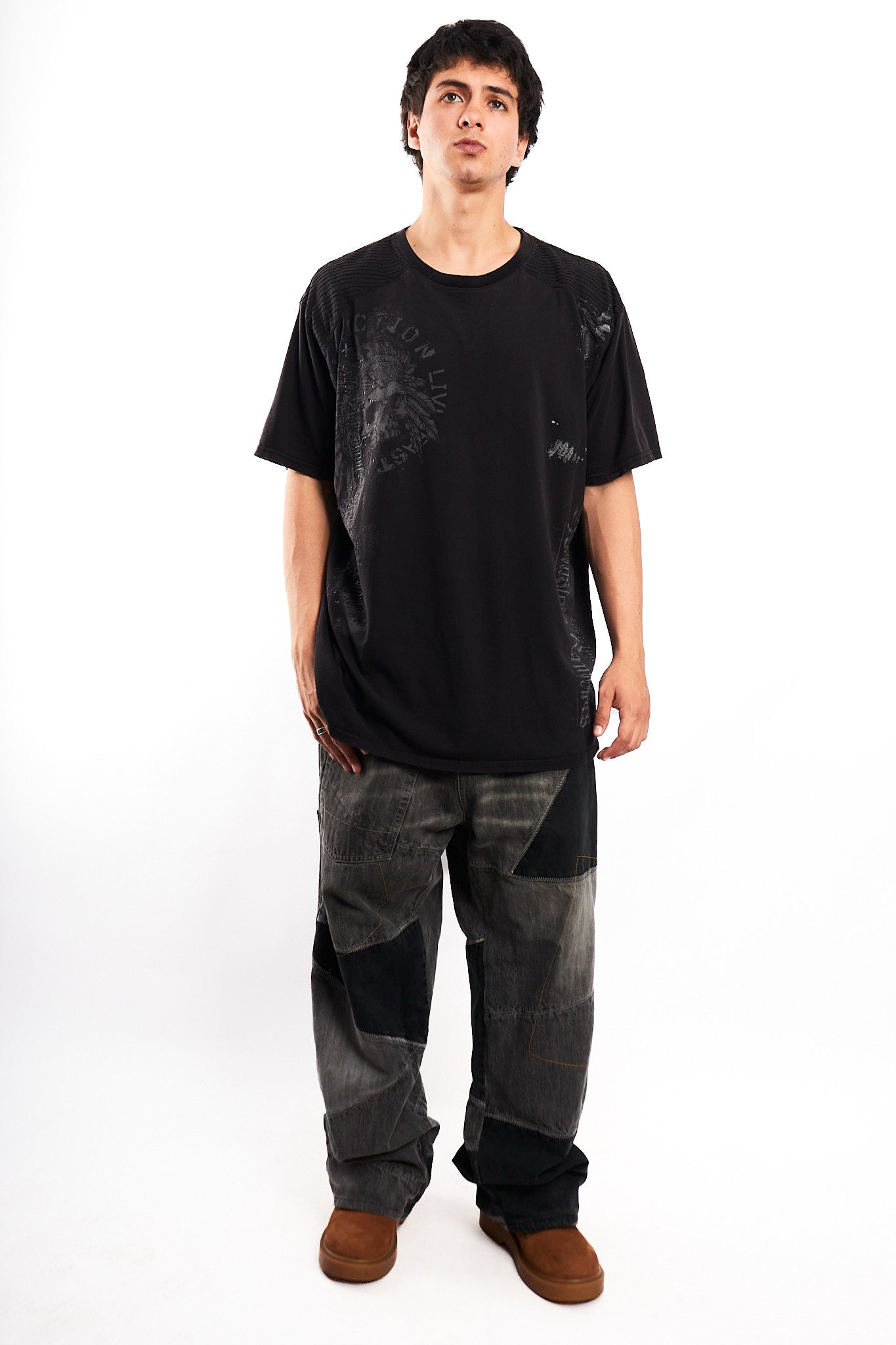 Y2K Vintage Affliction Skull Tee (L/XL)