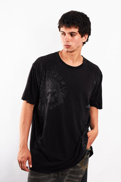 Y2K Vintage Affliction Skull Tee (L/XL)