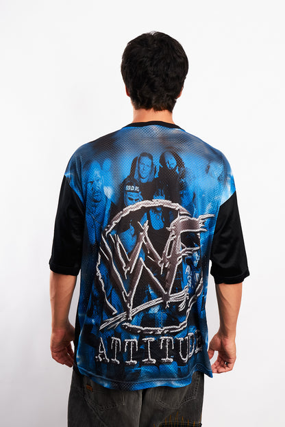 1999 Wrestlemania Steve Austin Stone Cold Mesh Jersey (M/L)