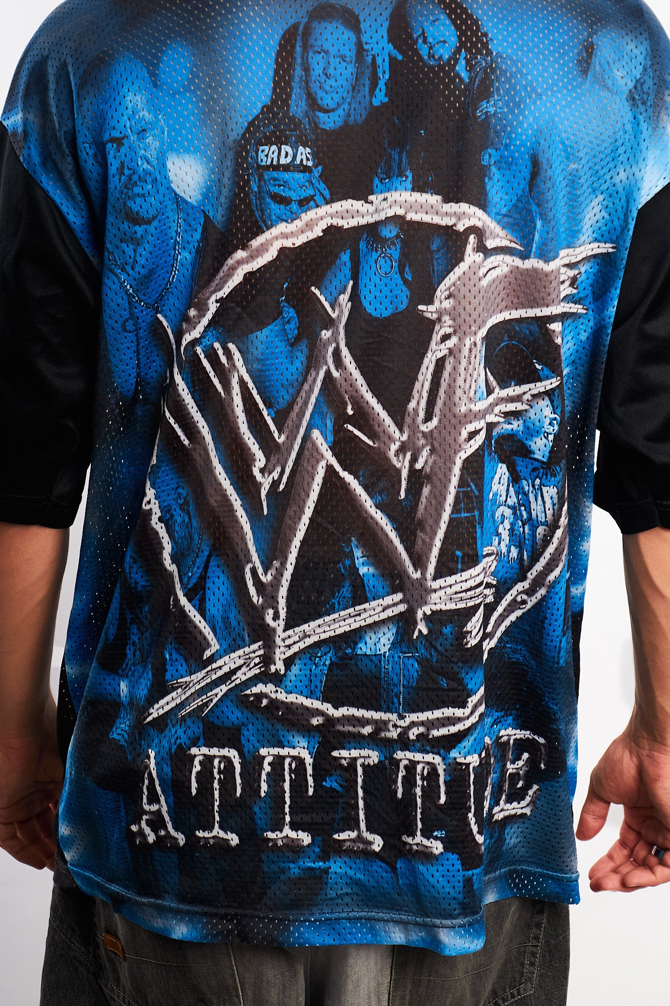 1999 Wrestlemania Steve Austin Stone Cold Mesh Jersey (M/L)