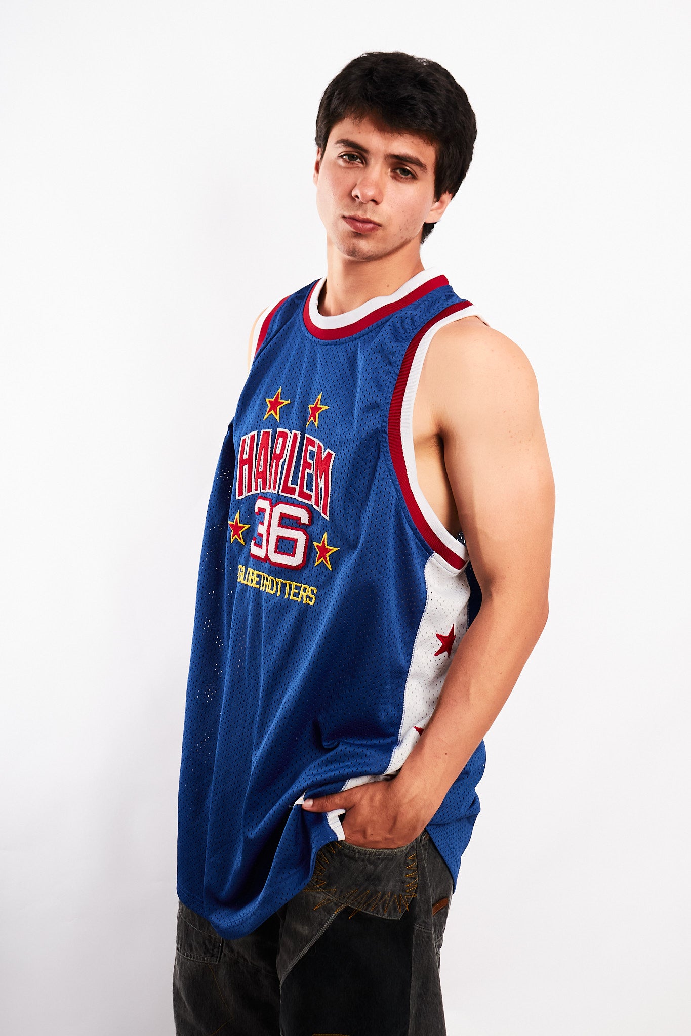 2002 Vintage Platinum Fubu x Harlem Globetrotters Jersey (L/XL)