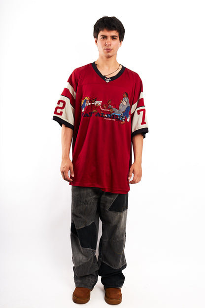 1990 Vintage Fubu Platinum x Fat Albert Junkyard Gang Jersey (XL)