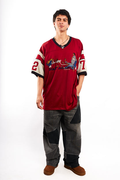 1990 Vintage Fubu Platinum x Fat Albert Junkyard Gang Jersey (XL)