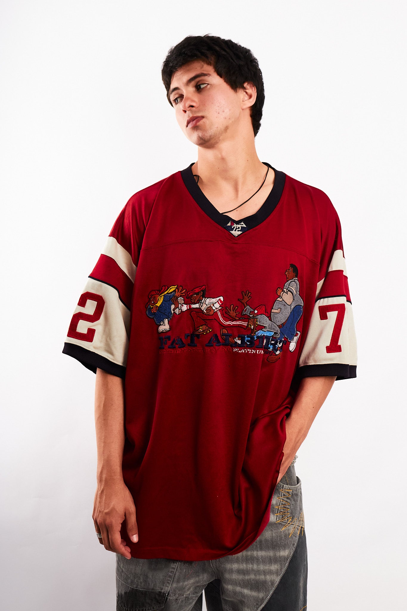 1990 Vintage Fubu Platinum x Fat Albert Junkyard Gang Jersey (XL)