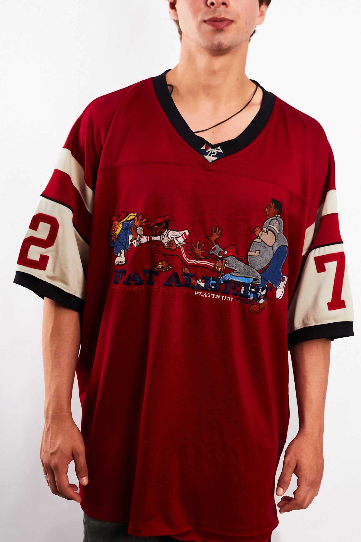 1990 Vintage Fubu Platinum x Fat Albert Junkyard Gang Jersey (XL)