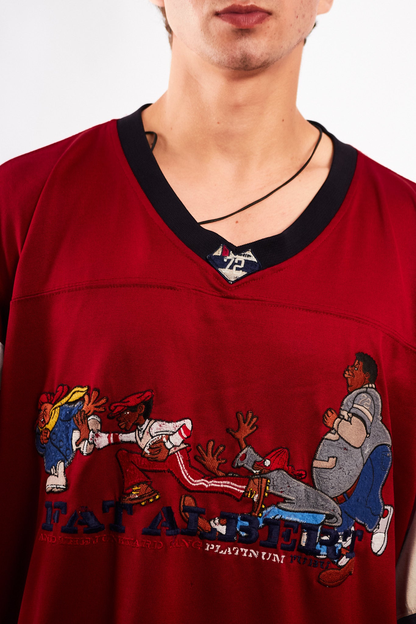 1990 Vintage Fubu Platinum x Fat Albert Junkyard Gang Jersey (XL)