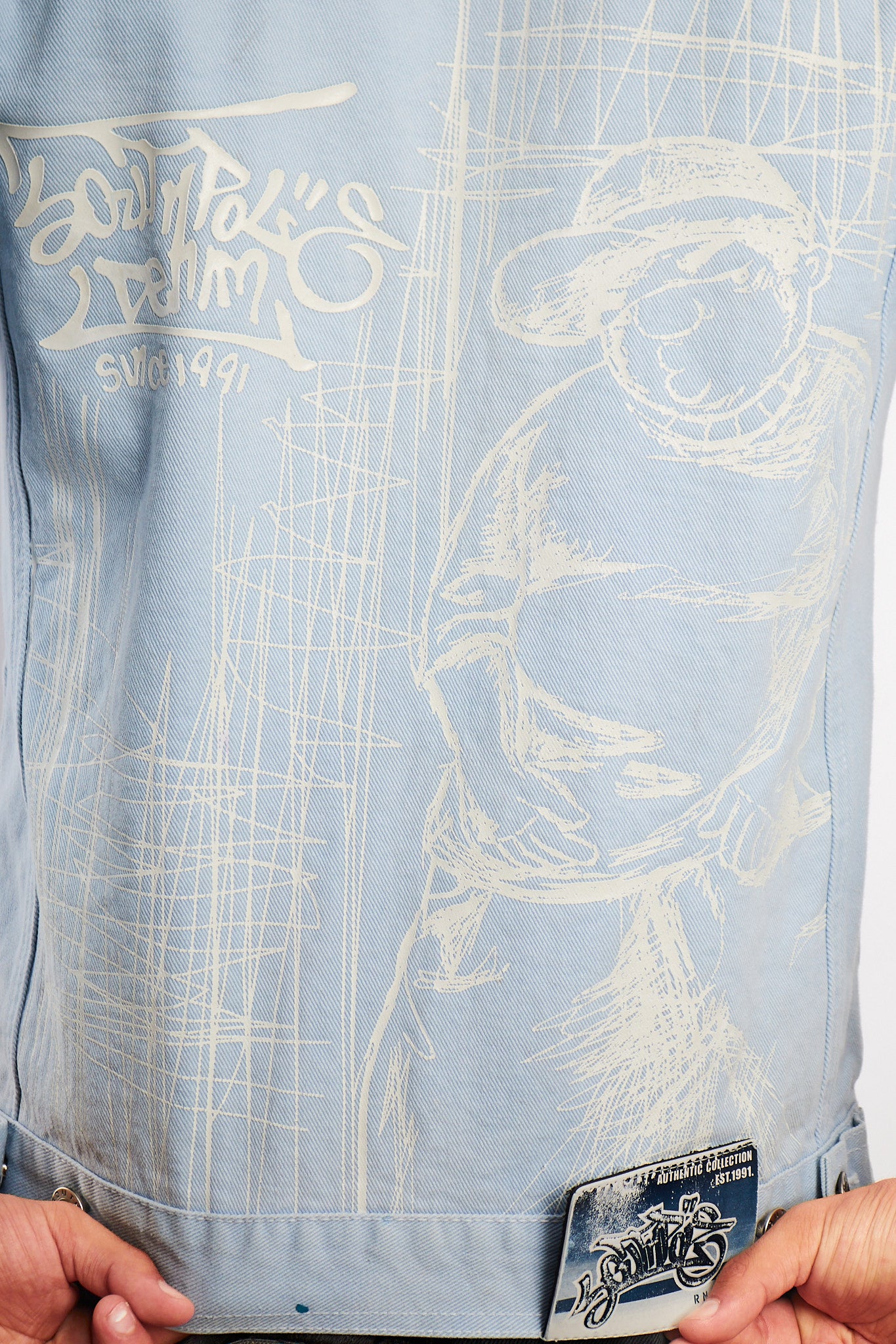 2000 Vintage Southpole B-Boy Denim Jacket (S/M)