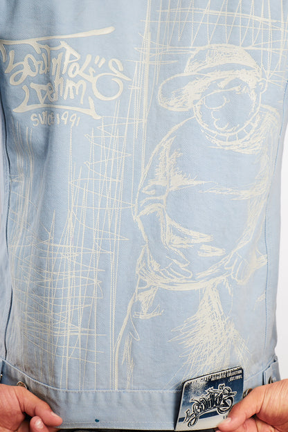 2000 Vintage Southpole B-Boy Denim Jacket (S/M)
