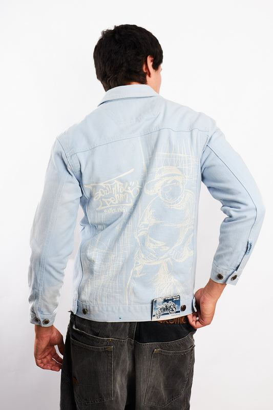 2000 Vintage Southpole B-Boy Denim Jacket (S/M)