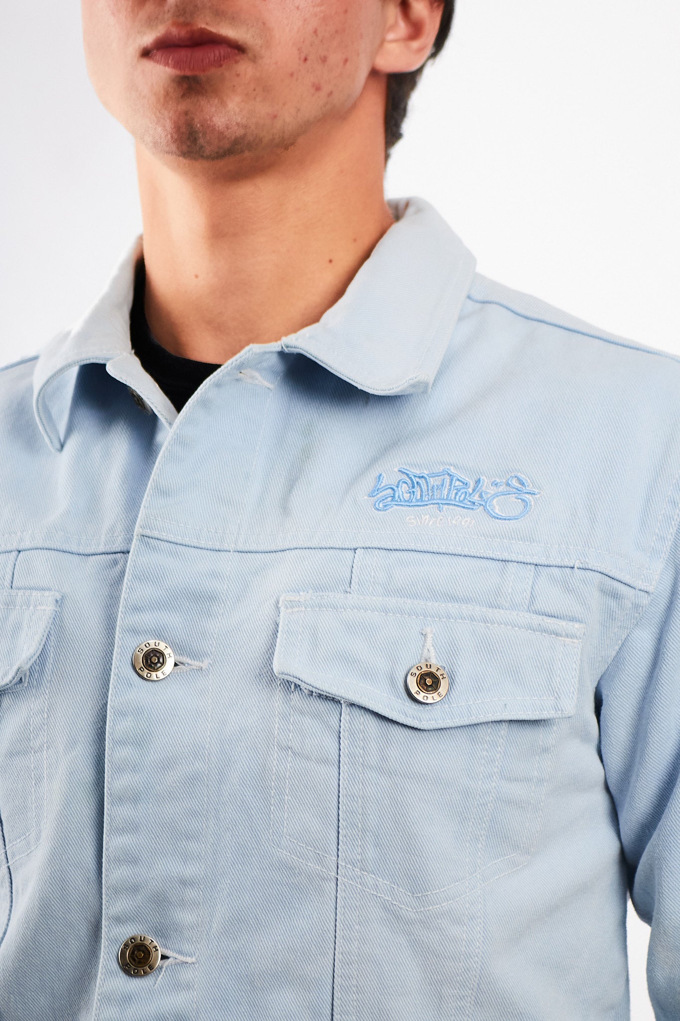 2000 Vintage Southpole B-Boy Denim Jacket (S/M)
