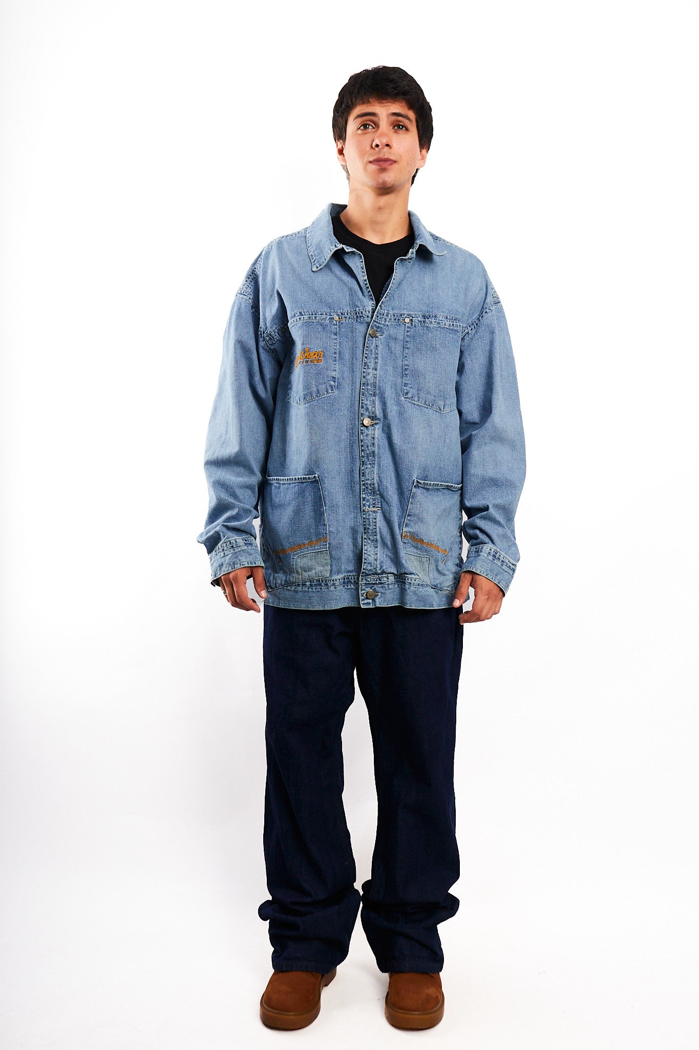 2000 Vintage Rocawear Denim Michigan Jacket (L/XL)