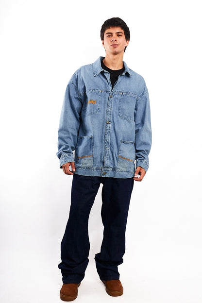 2000 Vintage Rocawear Denim Michigan Jacket (L/XL)