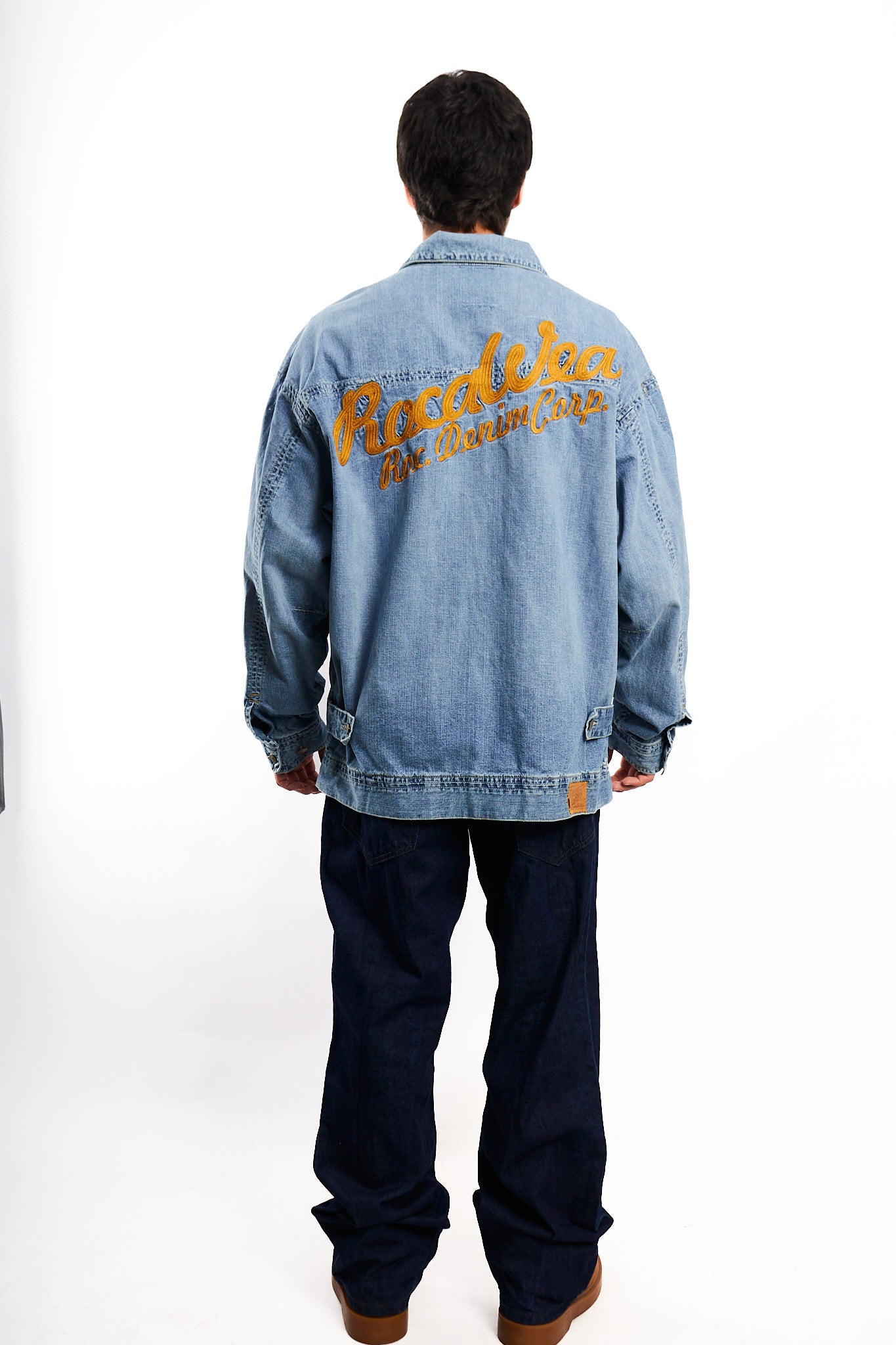 2000 Vintage Rocawear Denim Michigan Jacket (L/XL)