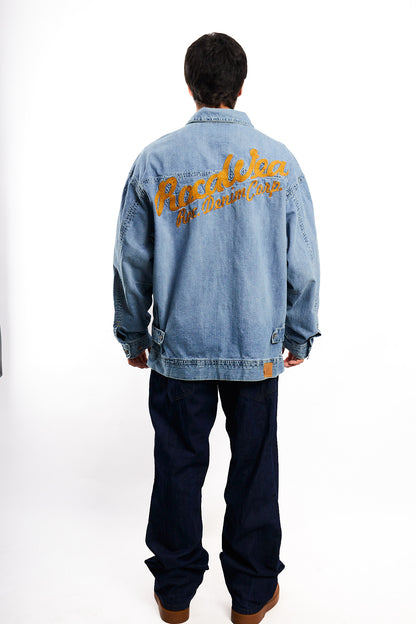 2000 Vintage Rocawear Denim Michigan Jacket (L/XL)