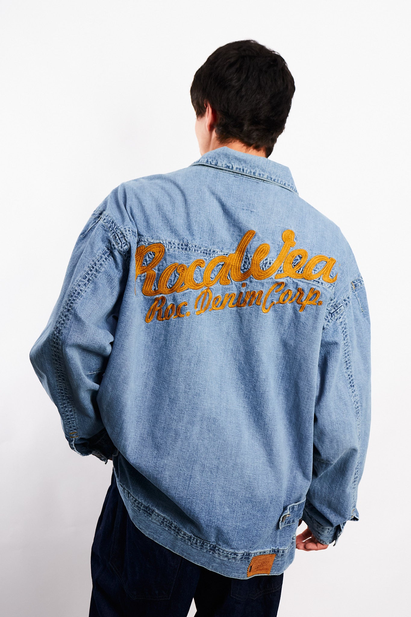 2000 Vintage Rocawear Denim Michigan Jacket (L/XL)
