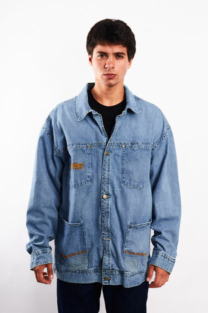 2000 Vintage Rocawear Denim Michigan Jacket (L/XL)