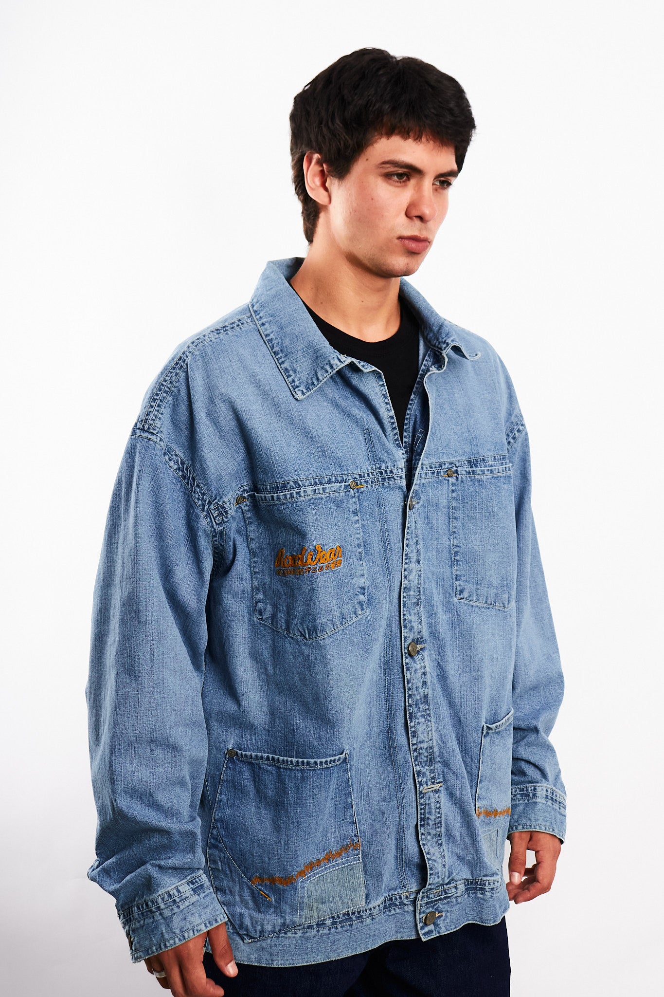 2000 Vintage Rocawear Denim Michigan Jacket (L/XL)