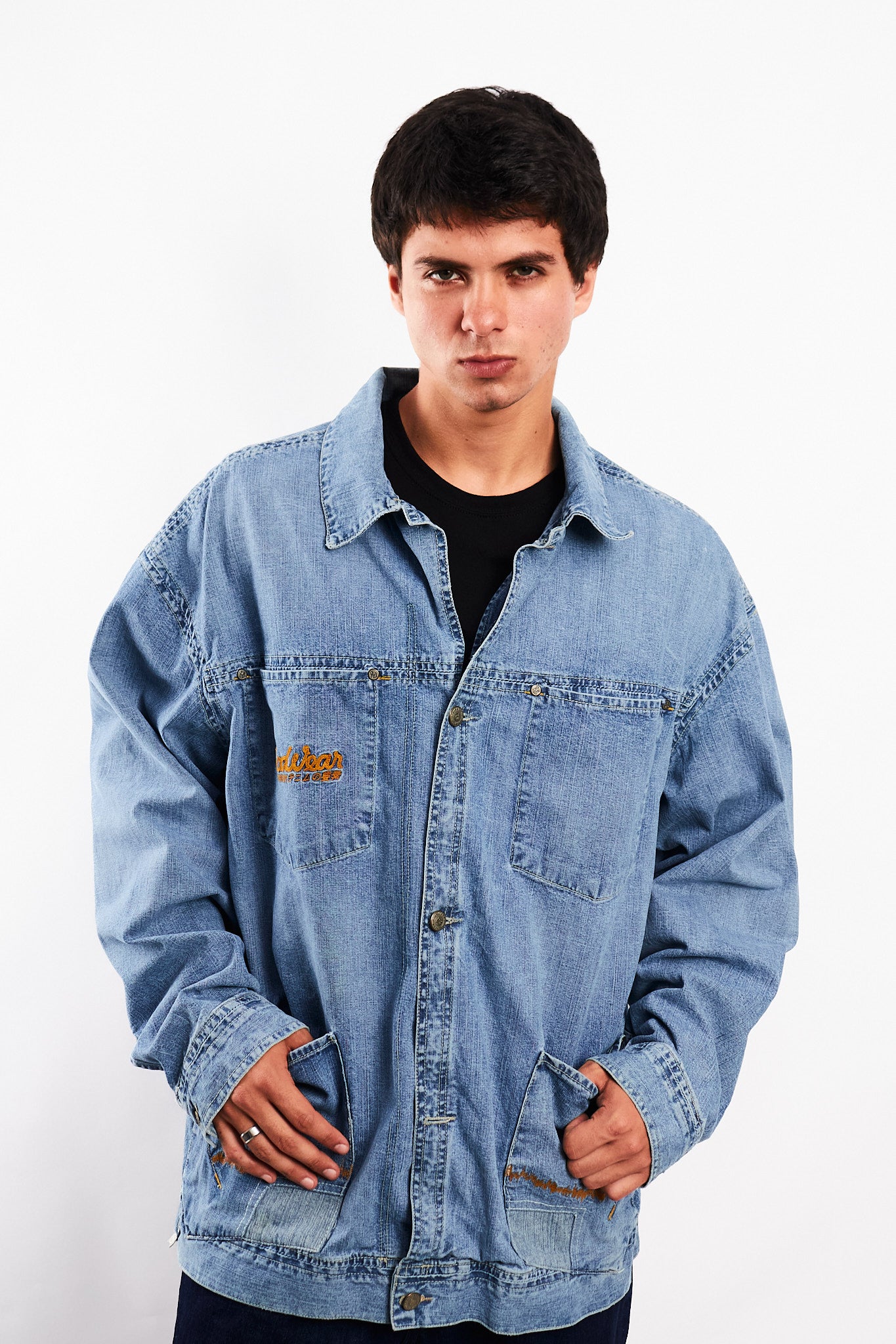 2000 Vintage Rocawear Denim Michigan Jacket (L/XL)